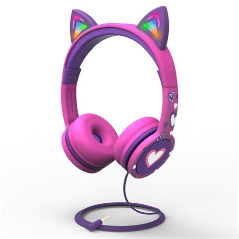 pink purple cat ears